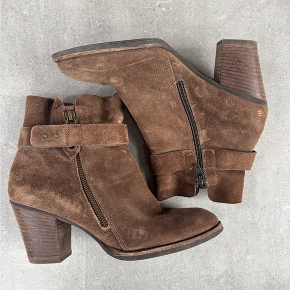 PAUL GREEN Suede Ankle Boots - Picture 1 of 7